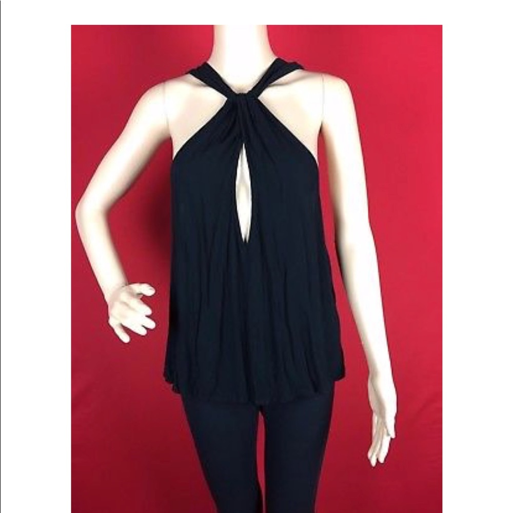 FREE PEOPLE halter tank with buckle